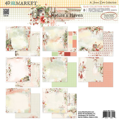 49 and Market Nature's Haven Collection Pack 30x30cm