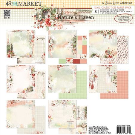49 and Market Nature's Haven Collection Pack 30x30cm