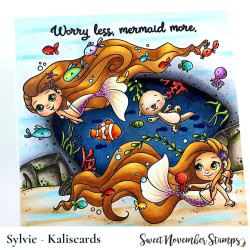 Sweet November Stamps Background Builder: The Deep