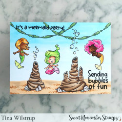 Sweet November Stamps Background Builder: The Deep