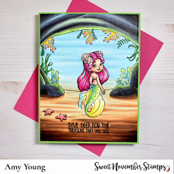 Sweet November Stamps Background Builder: The Deep