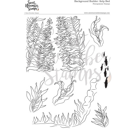 Sweet November Stamps Background Builder: Kelp Bed