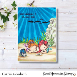Sweet November Stamps Background Builder: Kelp Bed