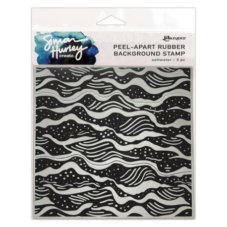 Simon Hurley Create Background Stamp Saltwater 15x15cm
