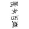 Stamper Anonymous Americana Mini Tim Holtz Blueprints Strip Stamps