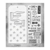 Stampers Anonymous Mixed Media 141 Tim Holtz Clear Stamp and Stencil