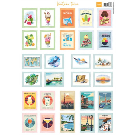 Marianne Design A4 Sheet Stamps Vacation Time