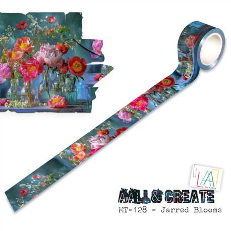 AALL & Create Washi Tape 128 Jarred Blooms