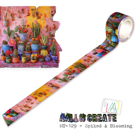 AALL & Create Washi Tape 129 Spiked & Blooming