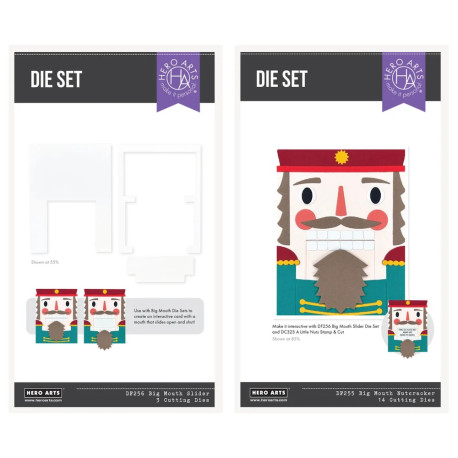 HERO ARTS Crackin' Christmas Big Mouth Nutcracker BUNDLE