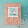 HERO ARTS Summer By The Shore Letterpress + Foil Debossing Plate Scattered Shells