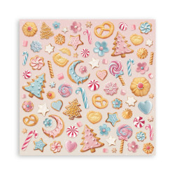 Stamperia Candy Christmas MAXI Paper Pack 20x20cm