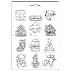 Stamperia Candy Christmas A5 Soft Mould Elements