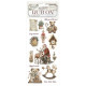 Stamperia The Owl's House Rub-on Teddy Bears