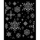 Stamperia The Owl's House Thick Stencil Snowflakes 20x25cm