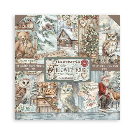Stamperia The Owl's House Paper Pack 30x30cm