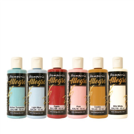 Stamperia Candy Christmas Allegro Paint Kit