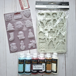 Stamperia Candy Christmas A5 Soft Mould Elements