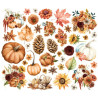 Simple Stories Simple Vintage Autumn Breeze Floral Bits & Pieces 38pz