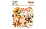 Simple Stories Simple Vintage Autumn Breeze Floral Bits & Pieces 38pz