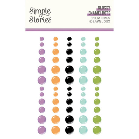 Simple Stories Spooky Things Glossy Enamel Dots