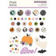 Simple Stories Spooky Things Decorative Brads 33pz