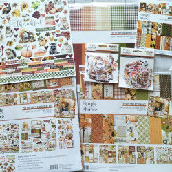 Simple Stories Simple Vintage Autumn Breeze Floral Bits & Pieces 38pz