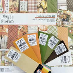 Simple Stories Simple Vintage Autumn Breeze Collection Kit 30x30cm