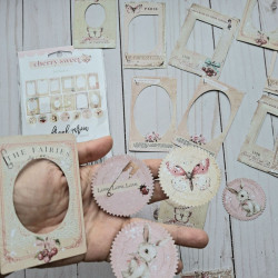 Prima Marketing Cherry Sweet Ephemera Cabinet Cards 38pz
