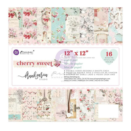 Prima Marketing Cherry Sweet Paper Pad 30x30cm