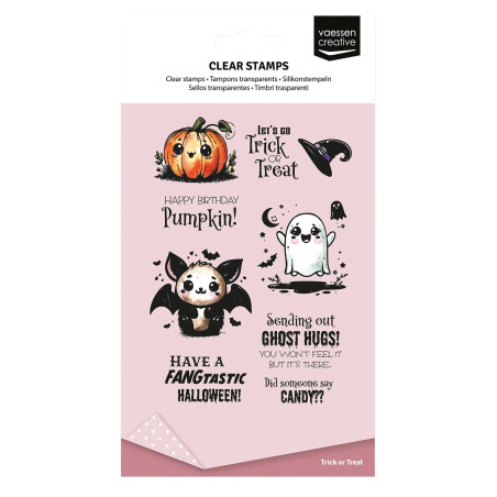 Vaessen Creative Trick or Treat Clear Stamps