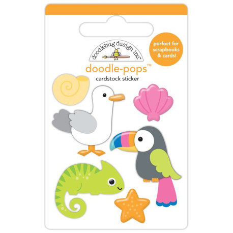 Doodlebug Design Summer Fun Tropical Trio Doodle-Pops