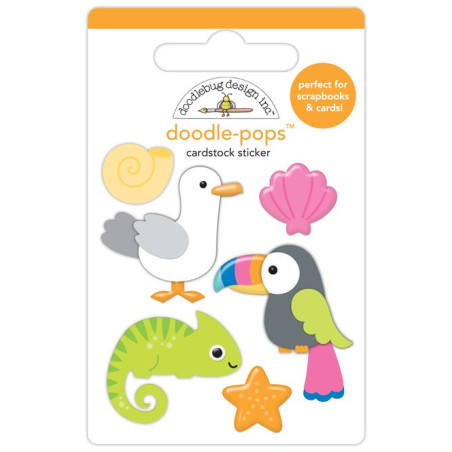 Doodlebug Design Summer Fun Tropical Trio Doodle-Pops