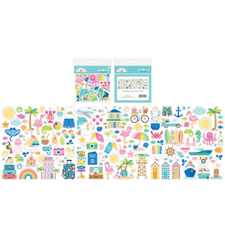 Doodlebug Design Summer Fun Odds & Ends 80 pezzi