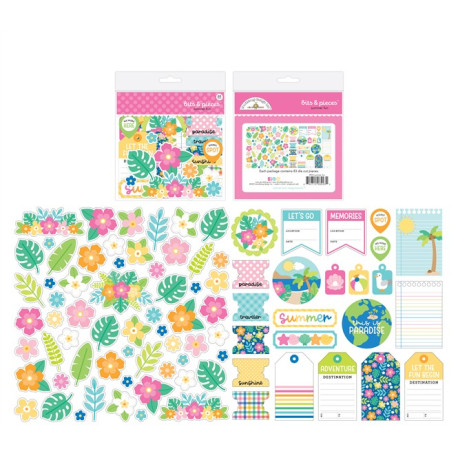 Doodlebug Design Summer Fun Bits & Pieces 83 pezzi