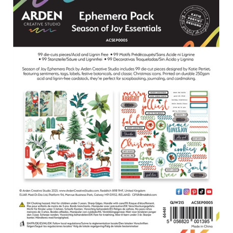 ARDEN Creative Studio Season of Joy Essentials Ephemera Pack (99pz)
