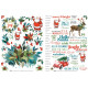 ARDEN Creative Studio Season of Joy Rub-On Transfer Set 15x20cm 4 fogli