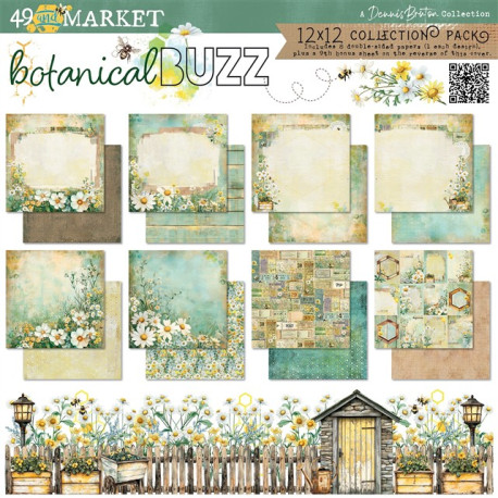 49 and Market Botanical Buzz Collection Pack 30x30cm