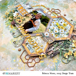 49 and Market Botanical Buzz Die-Cut Elements 50pz