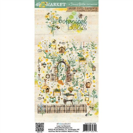 49 and Market Botanical Buzz Laser Cut Elements 117pz