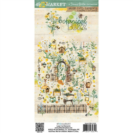 49 and Market Botanical Buzz Laser Cut Elements 117pz