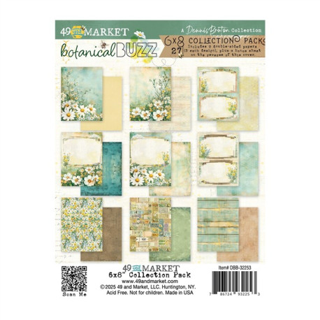 49 and Market Botanical Buzz Collection Pack 15x20cm