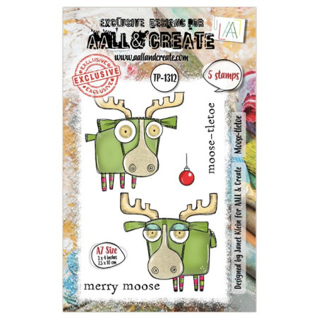 AALL & Create Stamp Set A7 1312 Moose-tletoe
