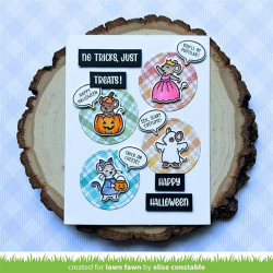 LAWN FAWN Halloween Mice Clear Stamps