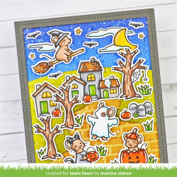 LAWN FAWN Halloween Mice Clear Stamps