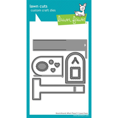 LAWN FAWN Knock Knock, Who's There? Cuts