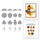PREORDINE!! Spellbinders Falling Leaves Etched Dies