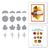PREORDINE!! Spellbinders Falling Leaves Etched Dies
