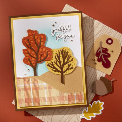 Spellbinders Changing Trees Etched Dies