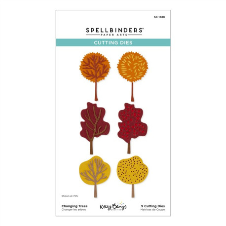 Spellbinders Changing Trees Etched Dies